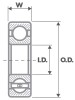 ENDURO 1013-2RS-1 Deep Groove Ball Bearing For Harley Davison  DH559339-1 1'' x 52mm x 20.6mm