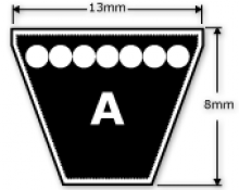 Standard AX56 13x1422 Li Cogged V Belt